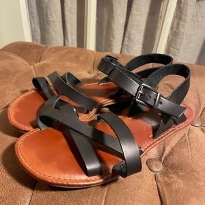 Mia Black Strappy Sandal